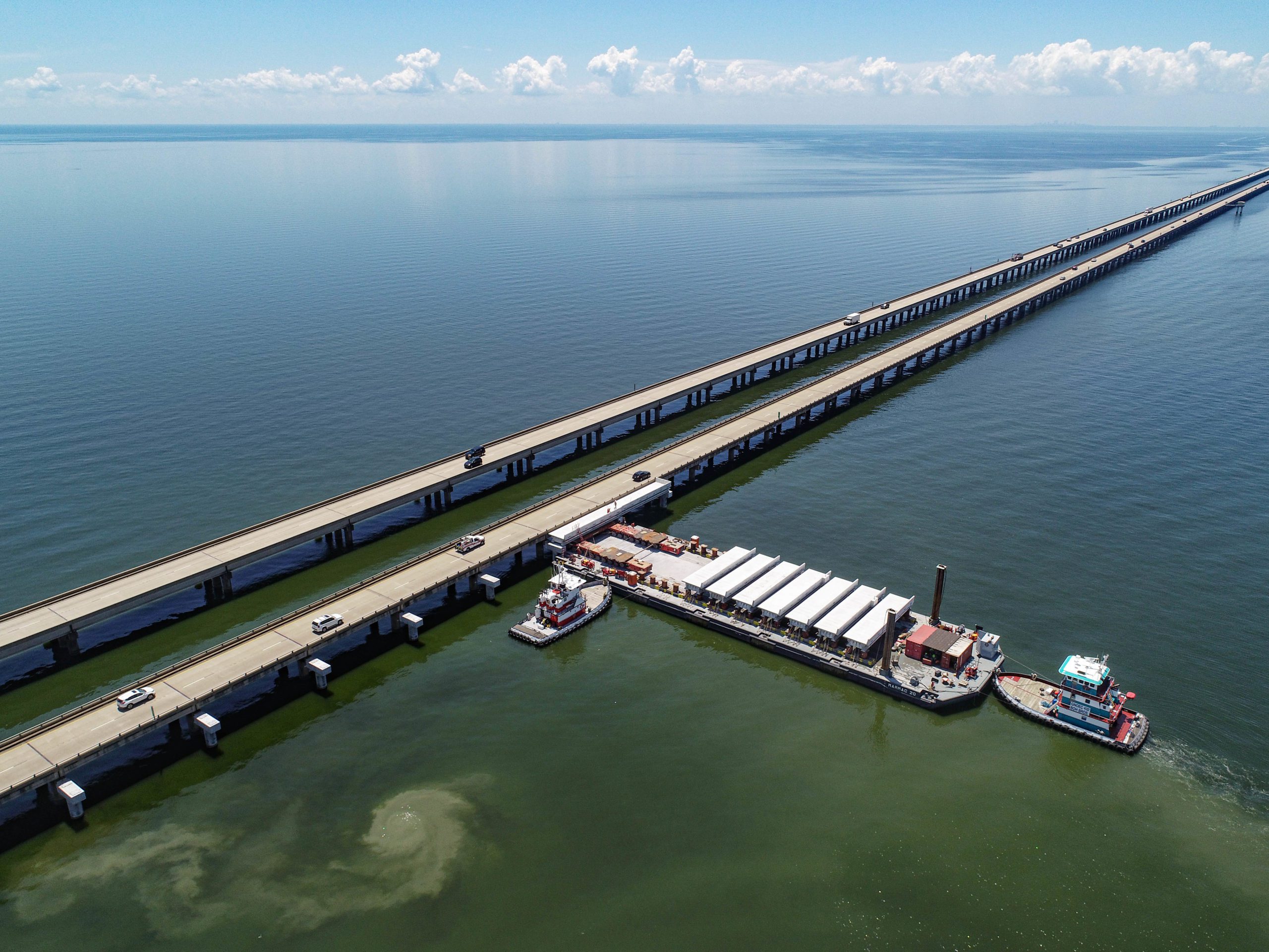 Lake Pontchartrain Causeway Safety Bays - Boh Bros. Construction Co. 