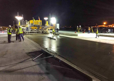 Boh Bros Paving project night time