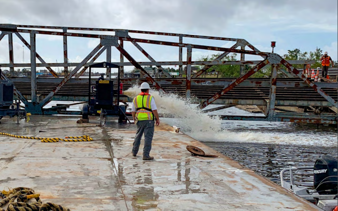 Removal of Damaged Lafitte Swing Span